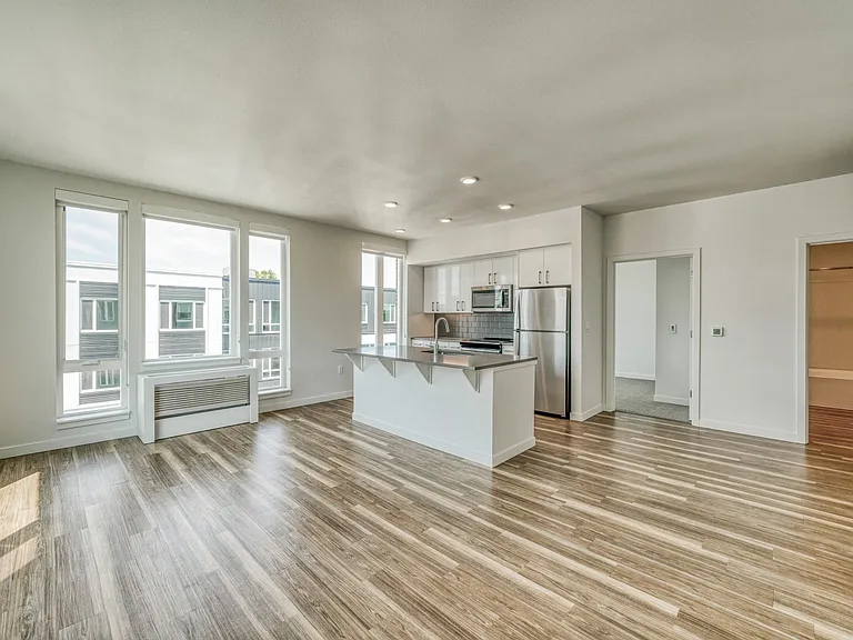 Luxury vinyl plank flooring throughout