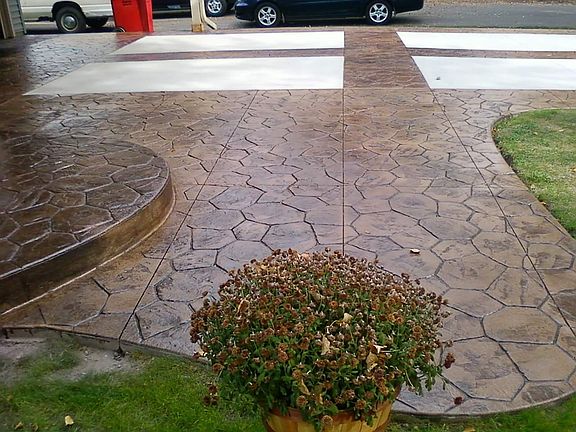 Stamped concrete driveway?? 