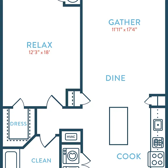 803-817 Berkeley A2 Floorplan Diagram