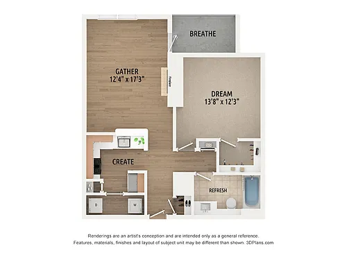 Floor plan A1 Renovated