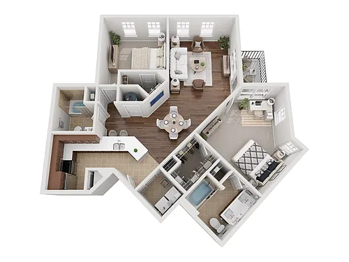 Floor plan B3 Renovated
