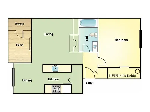 Floor plan One Bedroom