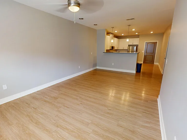 The Presley is an open-concept floor plan featuring large rooms and wood-style flooring. The Presley is an open-concept floor plan featuring large rooms and wood-style flooring.