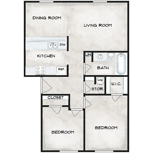 Floor plan B-1