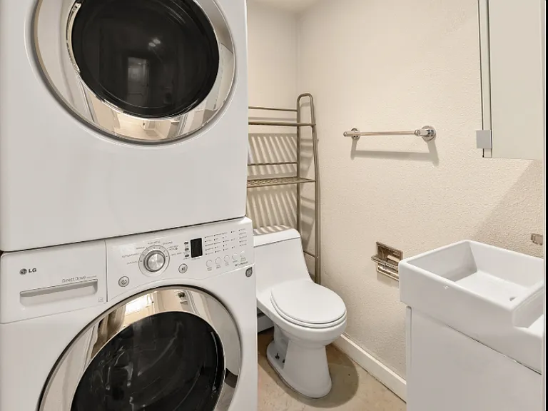 Basement half bath.
