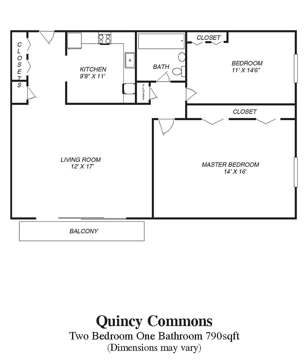 Floor plan Two Bedroom