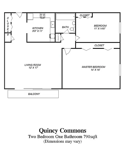 Floor plan Two Bedroom