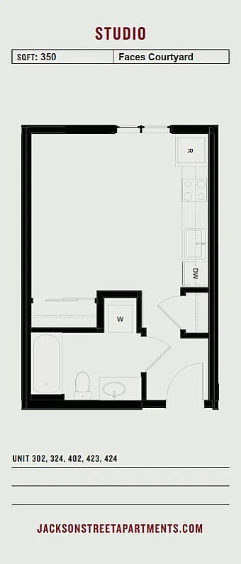 Floor plan Studio