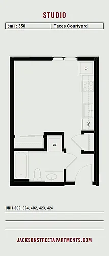 Floor plan Studio