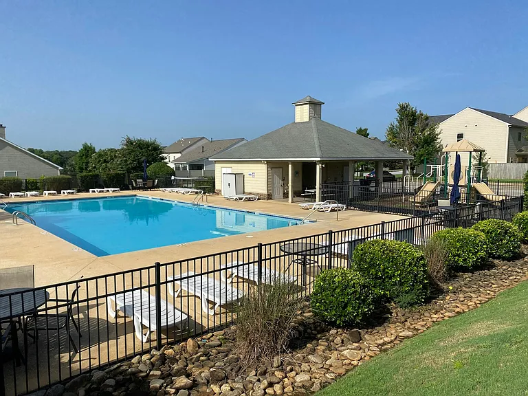 Pool + play area