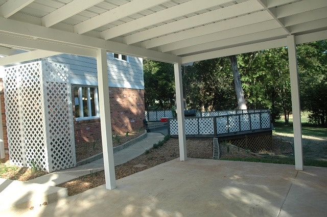 Carport and back deck