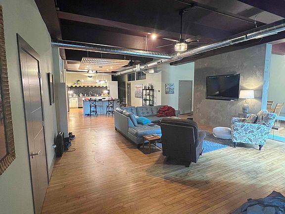 View from front mudroom into LR/Kitchen