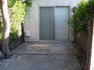 Entrance from dining room to yard