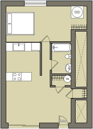 Floor plan 1X1