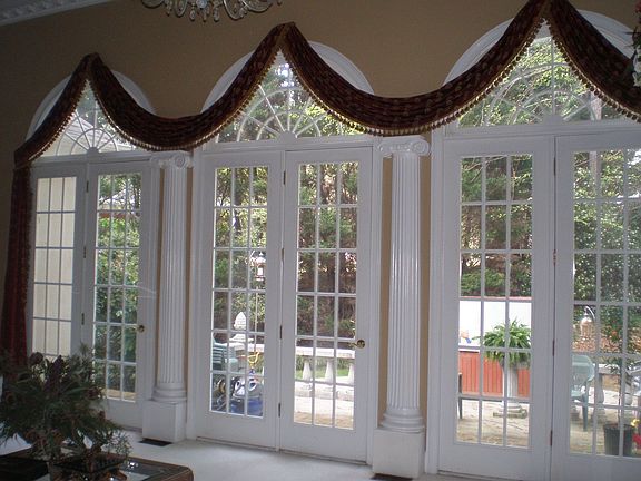 french doors in living room