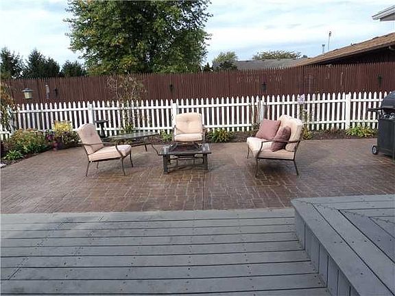 Stencilled back patio