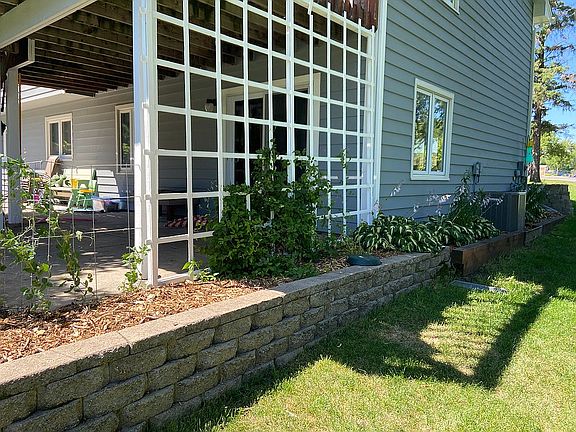 Retaining walls surrounding
