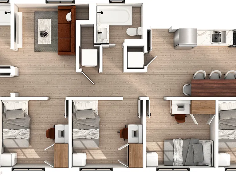 5 Bedroom | 2 Bathroom Apartment 5 Bedroom | 2 Bathroom Apartment