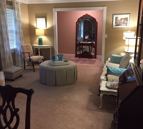 Living room and dinning room