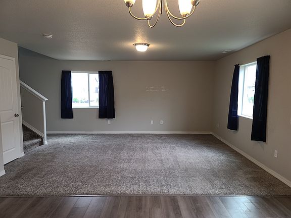 Large main level living room, looking from the kitchen island