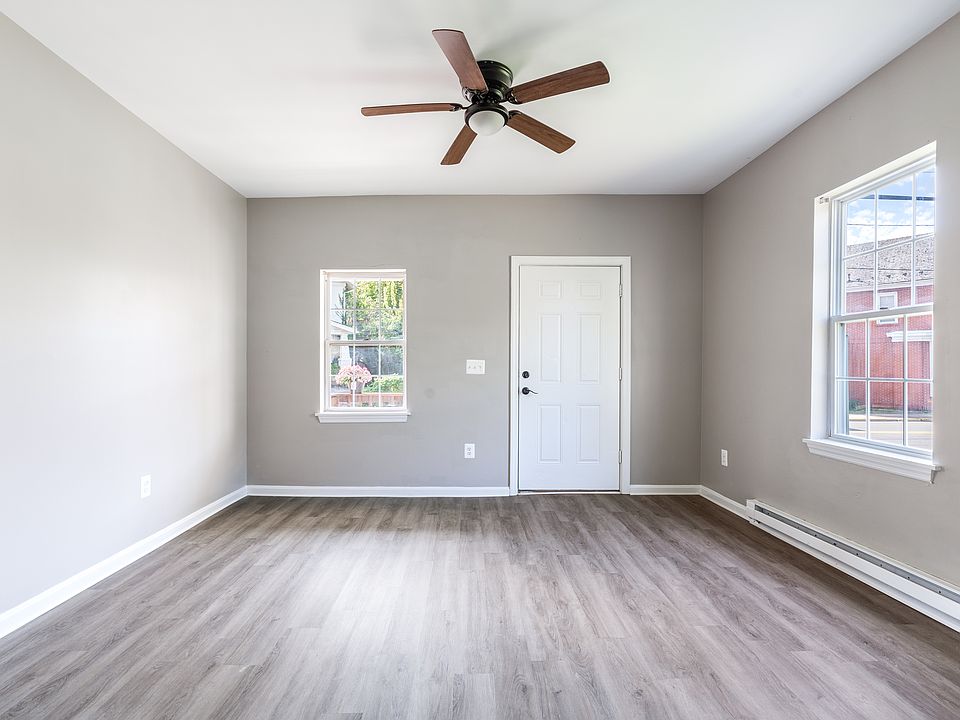 Living Room with door to the front of the house
