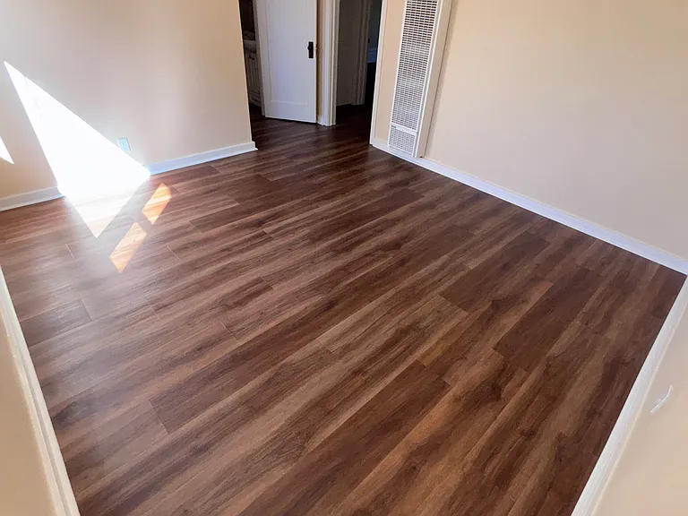 Living room, looking towards the door