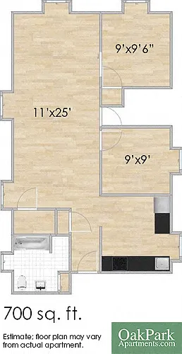 Floor plan 105 S. Taylor 2 & 3