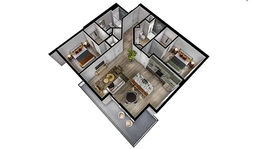 Floor plan B2 (North)