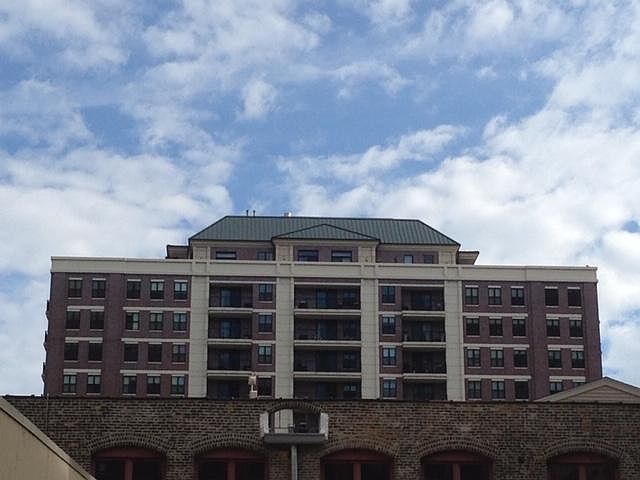 Private Penthouse Unit includes full top half of entire building roof facing City skyline (east) / Right half pictured.
