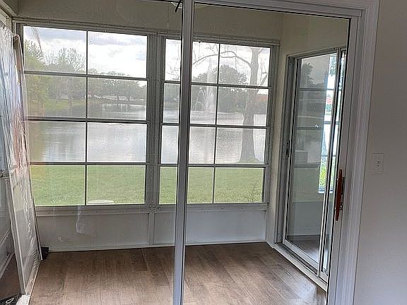 View of pond from lanai.