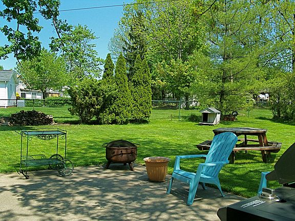 Large fenced yard