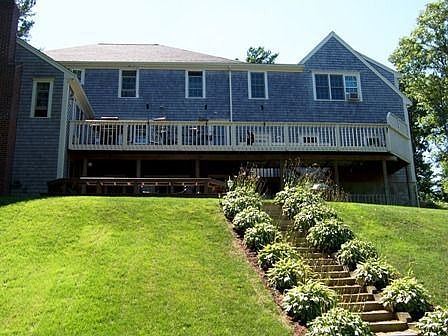 Back yard and stairs