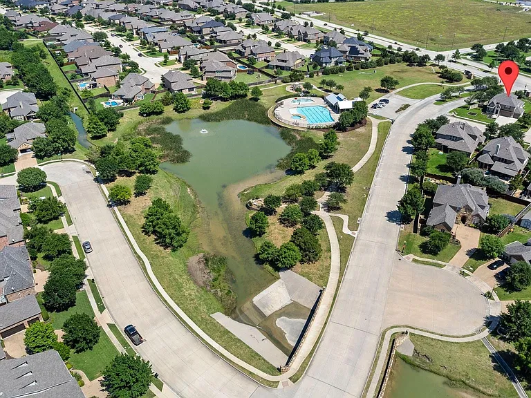 View of Community Pool and Pond