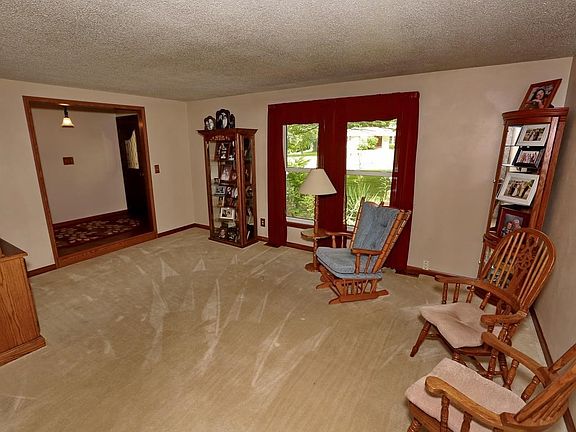 Living room view from dining area