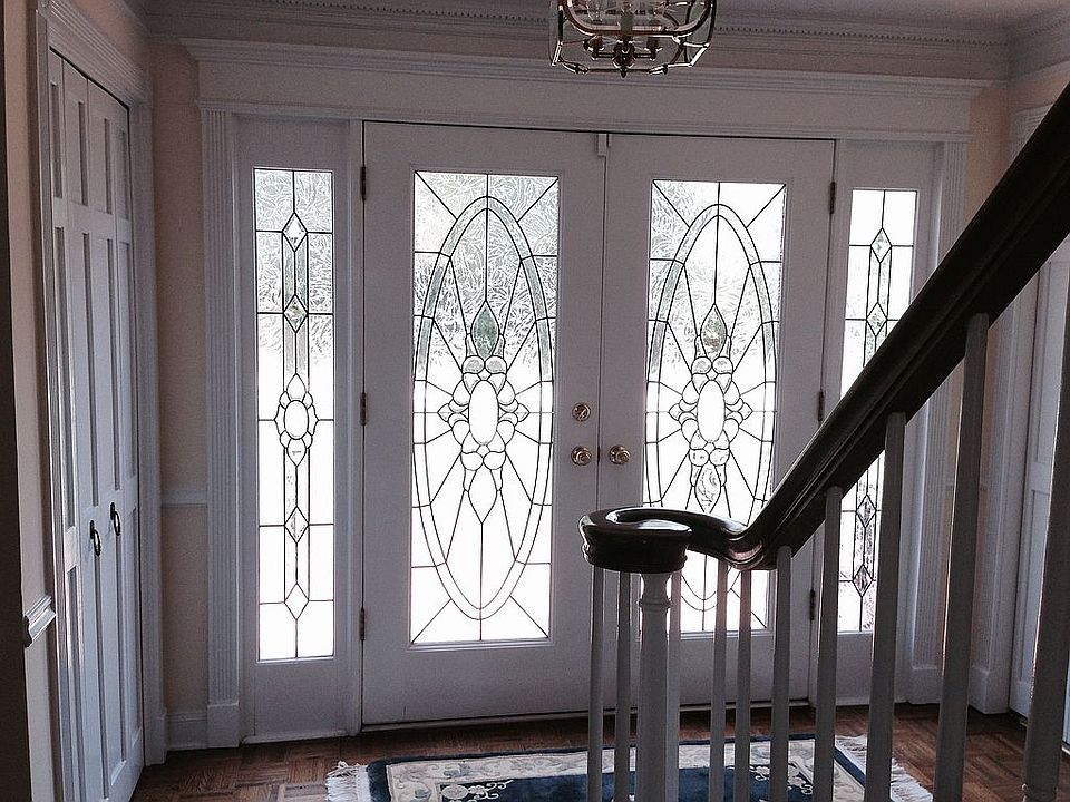 Beautiful lead glass doors