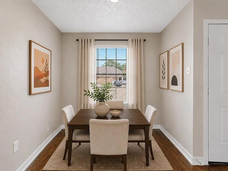 Dining room _ Separate dining room with a bright picture window
