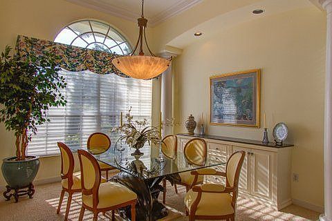Dining Room with Built in Cabinet