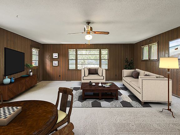 Virtually Staged Family Room