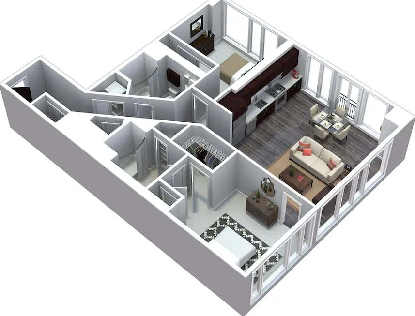 2 bed, 1126 sqft, $8,000 — Photo 2