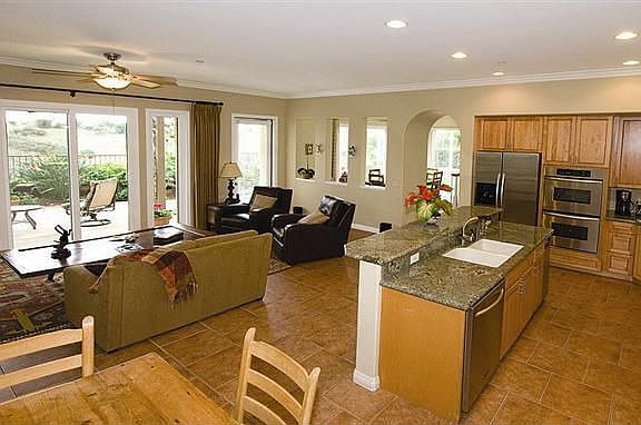 remodeled kit and family room