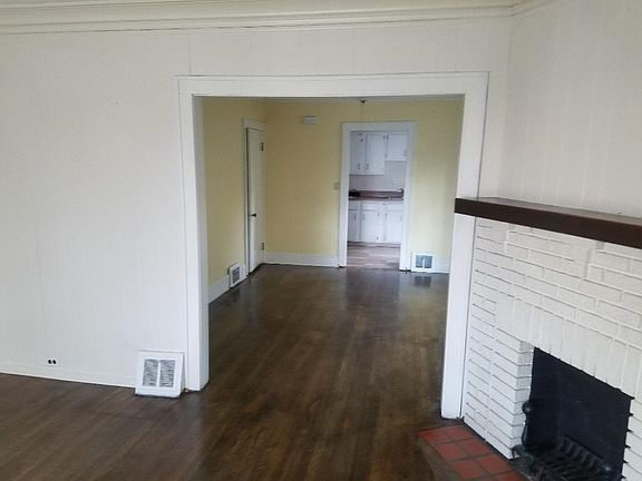 living room with nice fireplace