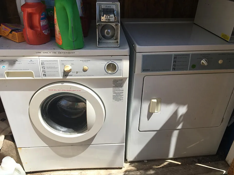 High efficiency washer and dryer