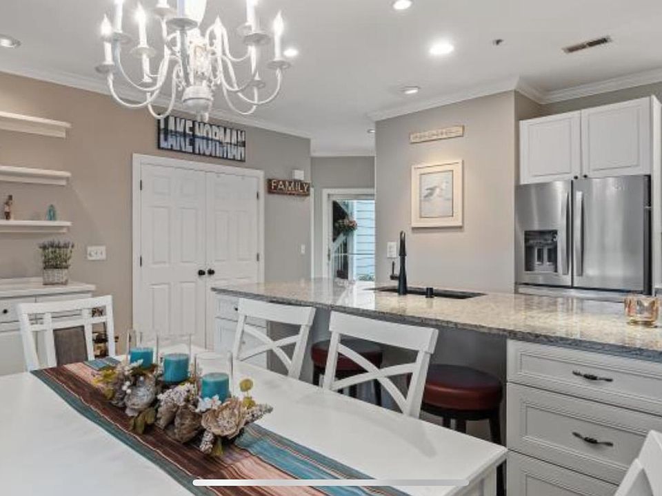 Kitchen with extra large granite countertop