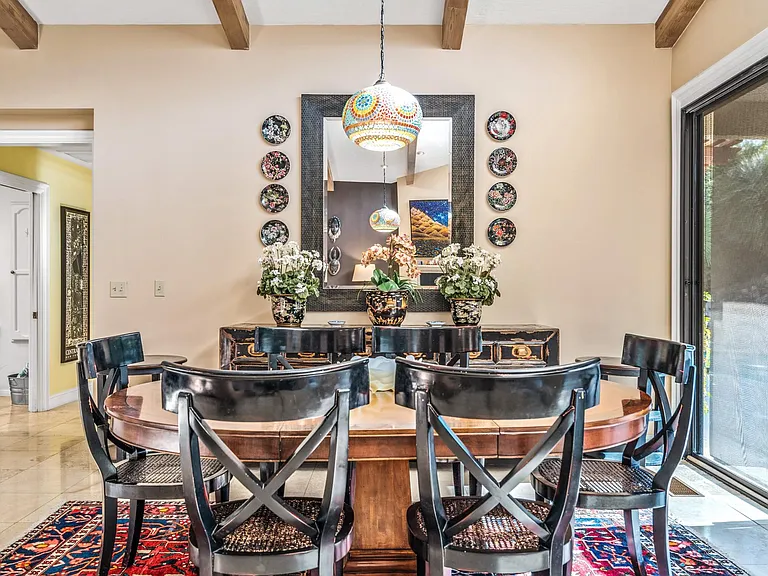 Formal dining table.