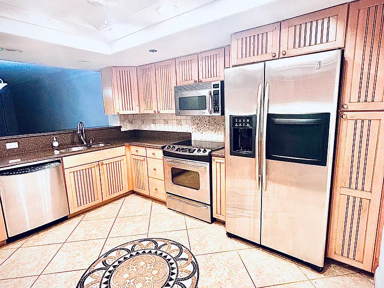 Custom kitchen - all stainless-steel appliances