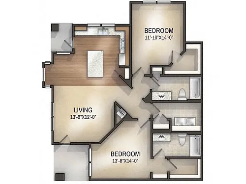 Floor plan Palmette I