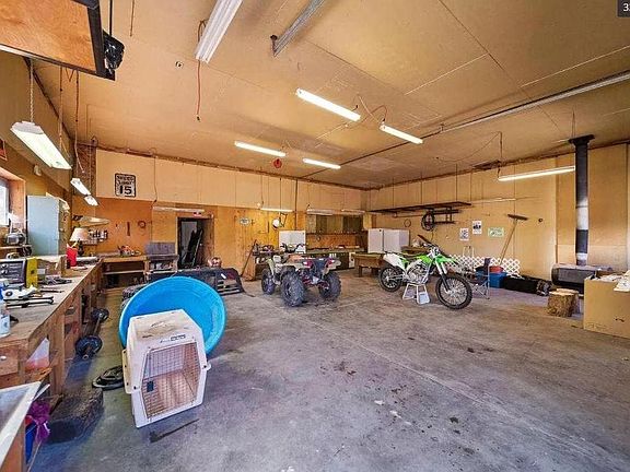 Shop - available as an add on for extra $600/month (Shop has been updated since this pic was taken- it is now full heated, insulated and has brand new countertops on the work benches.