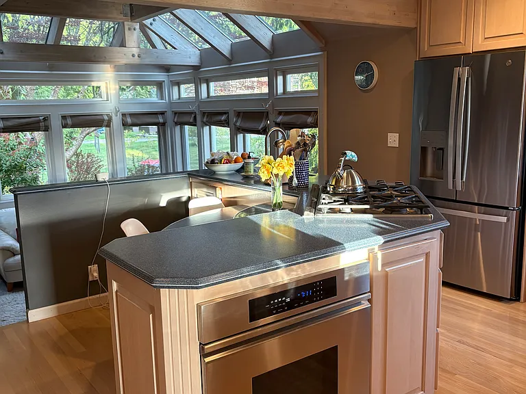kitchen with eat in island
