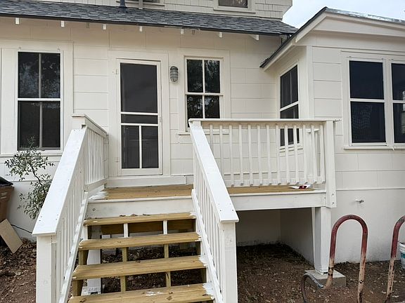 Deck entry to the kitchen/living space