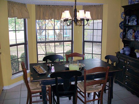 Dining area looking into backyard